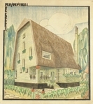 Perspectief Landhuis De Kreeft. Werkstuk van de 2e klasse Industrieschool 1925-26.
<br/>
Ed. Schulte, 1925-11-01